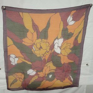 VINTAGE FLORAL PRINT LADIES SCARF